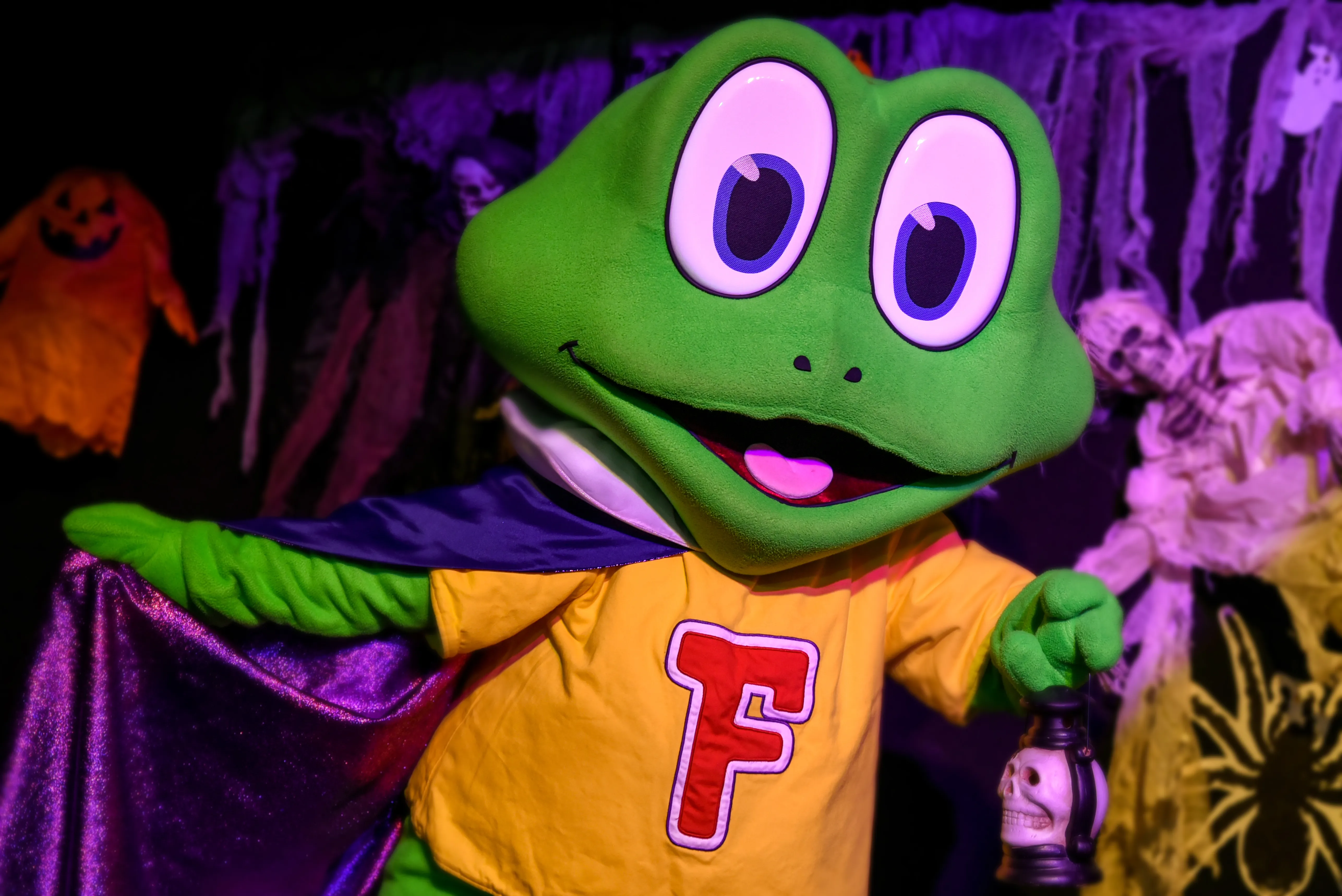 Meet the character Freddo at Cadbury World