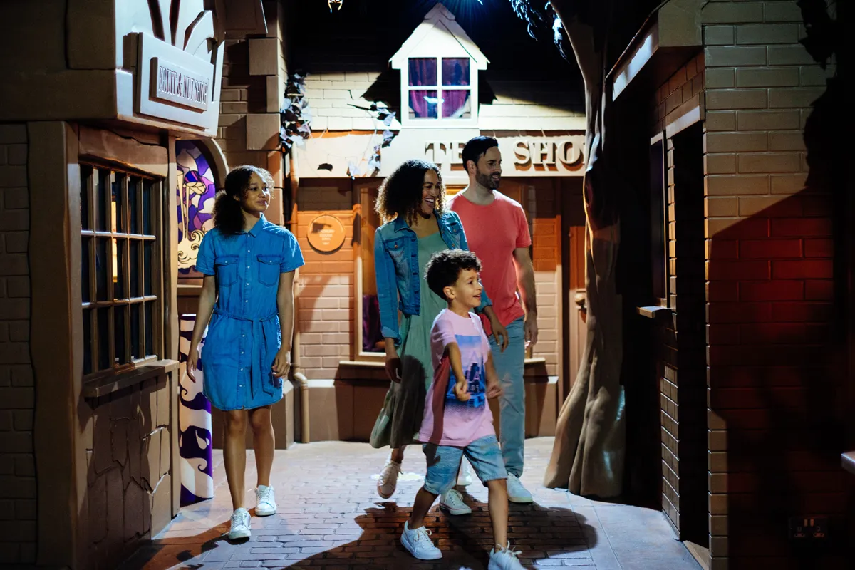Family at Cadbury World, Birmingham